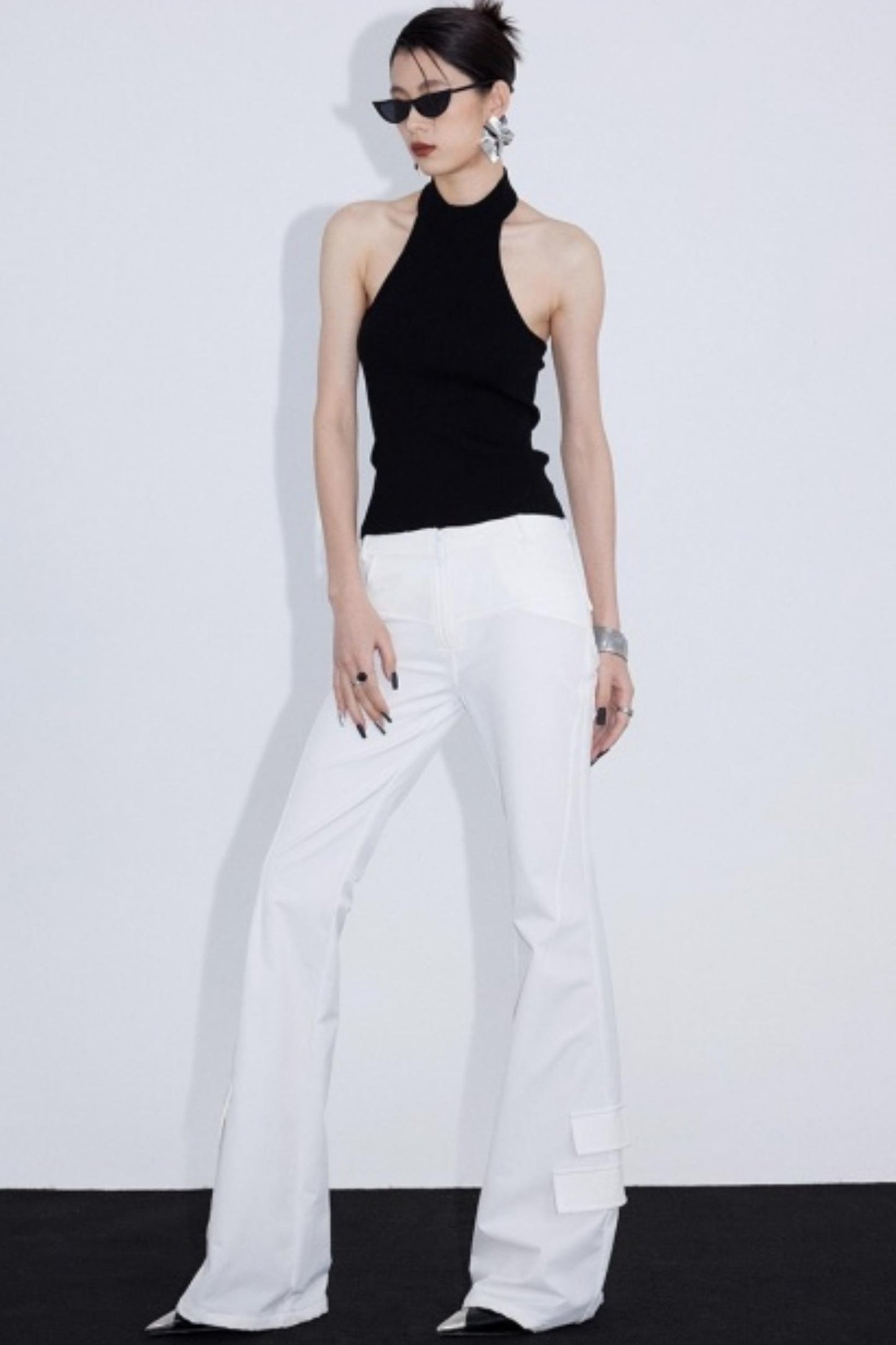 Reversible Green Halter Top