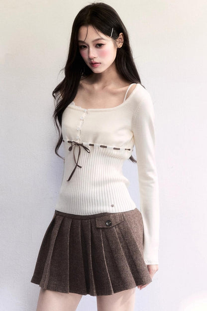 Amber Flow Wool Skirt