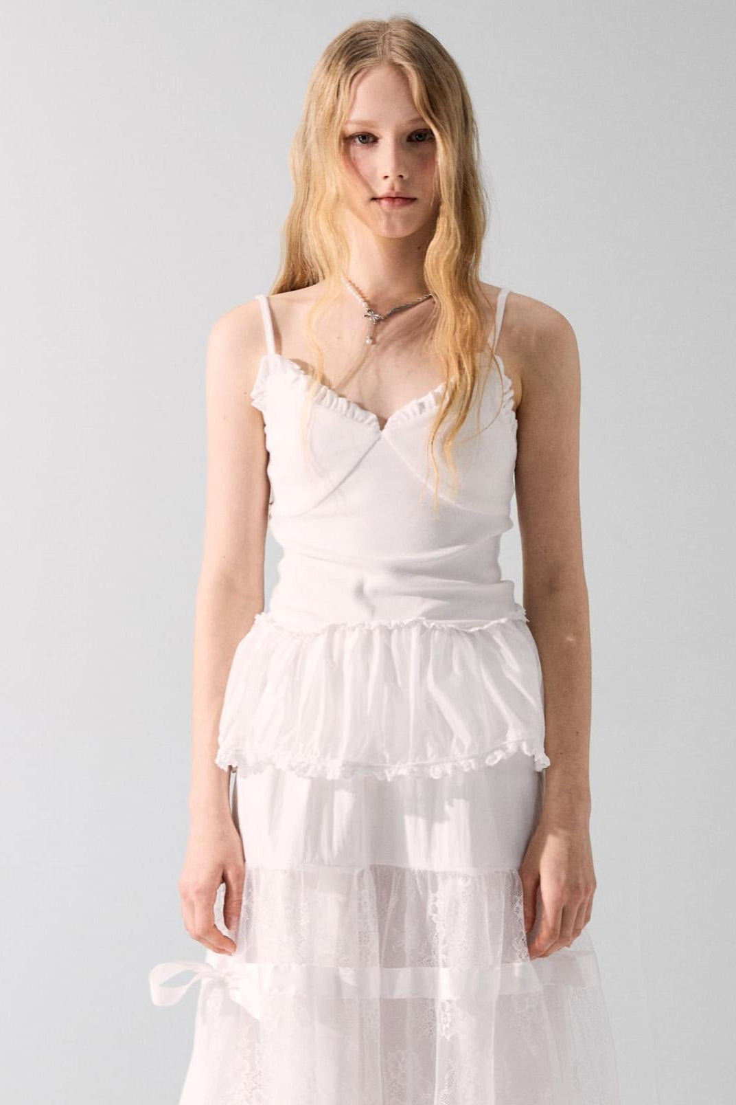 Romantic Bow Detail Long Skirt