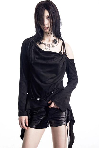 Pearl Beaded Off-Shoulder Top