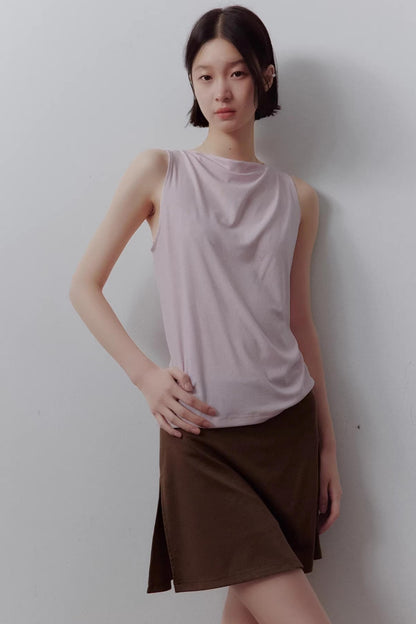 Draped Off-Shoulder Slimming Top