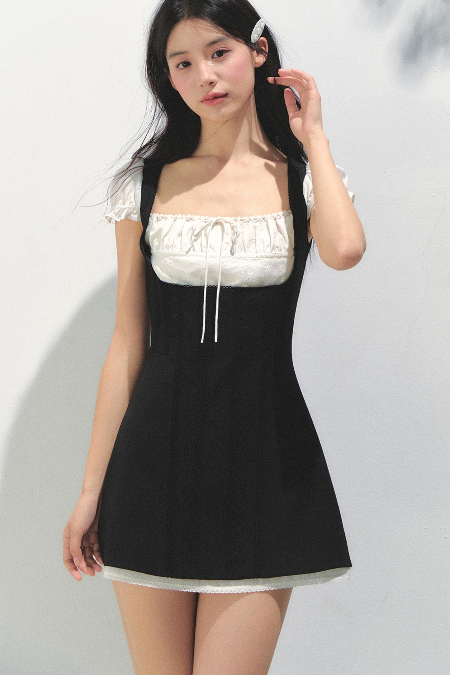 Eden Colorblock Square Neck Dress