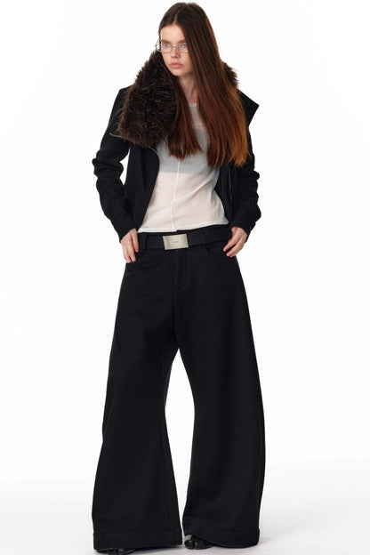 Retro Plaid Fleece Lined Sweatpants