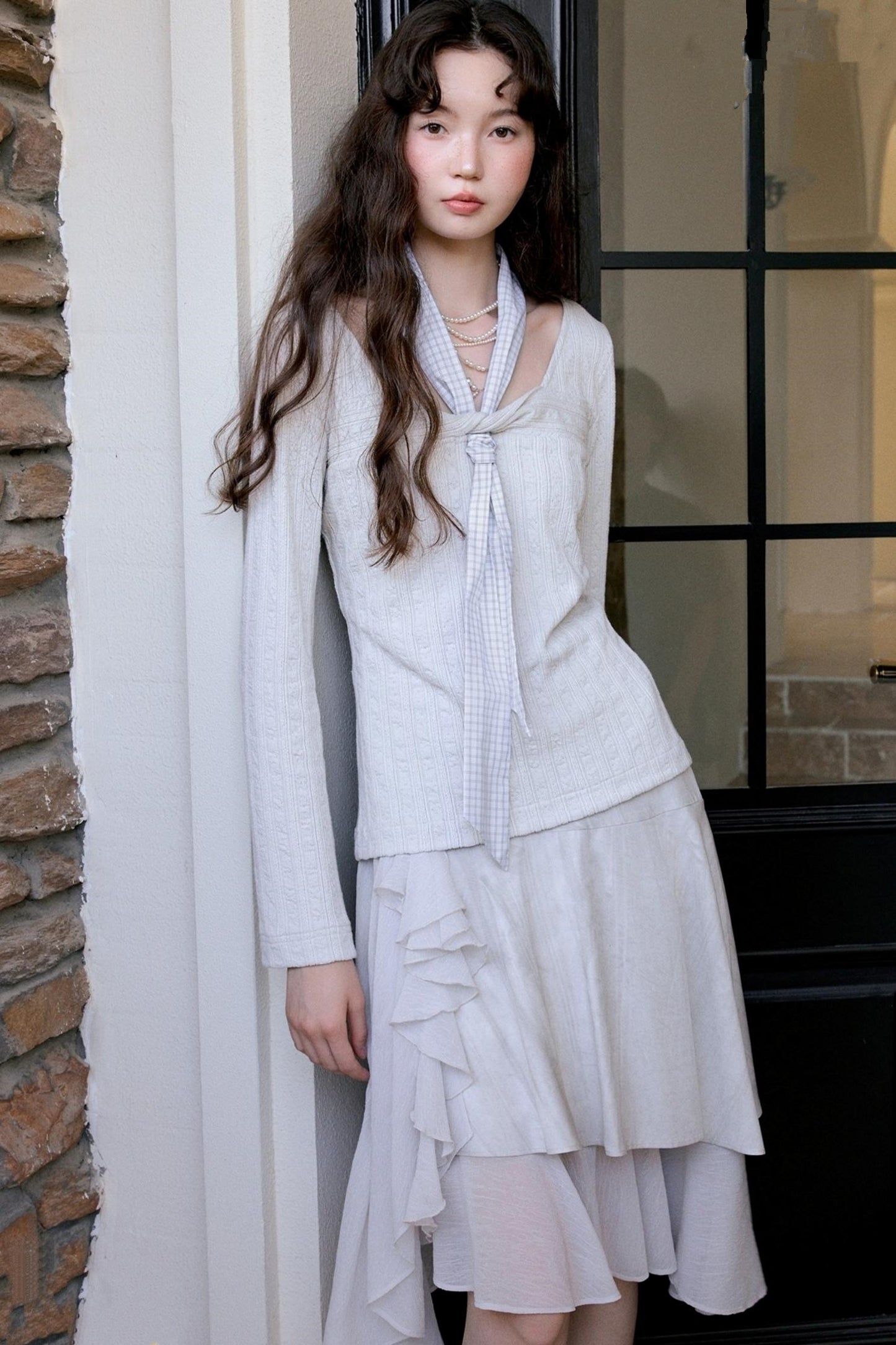 Korean Style Double-Hem Skirt