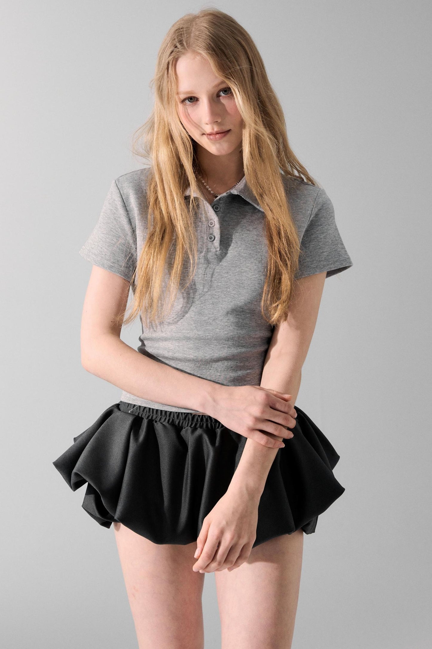 Gray Bow Tie T-Shirt