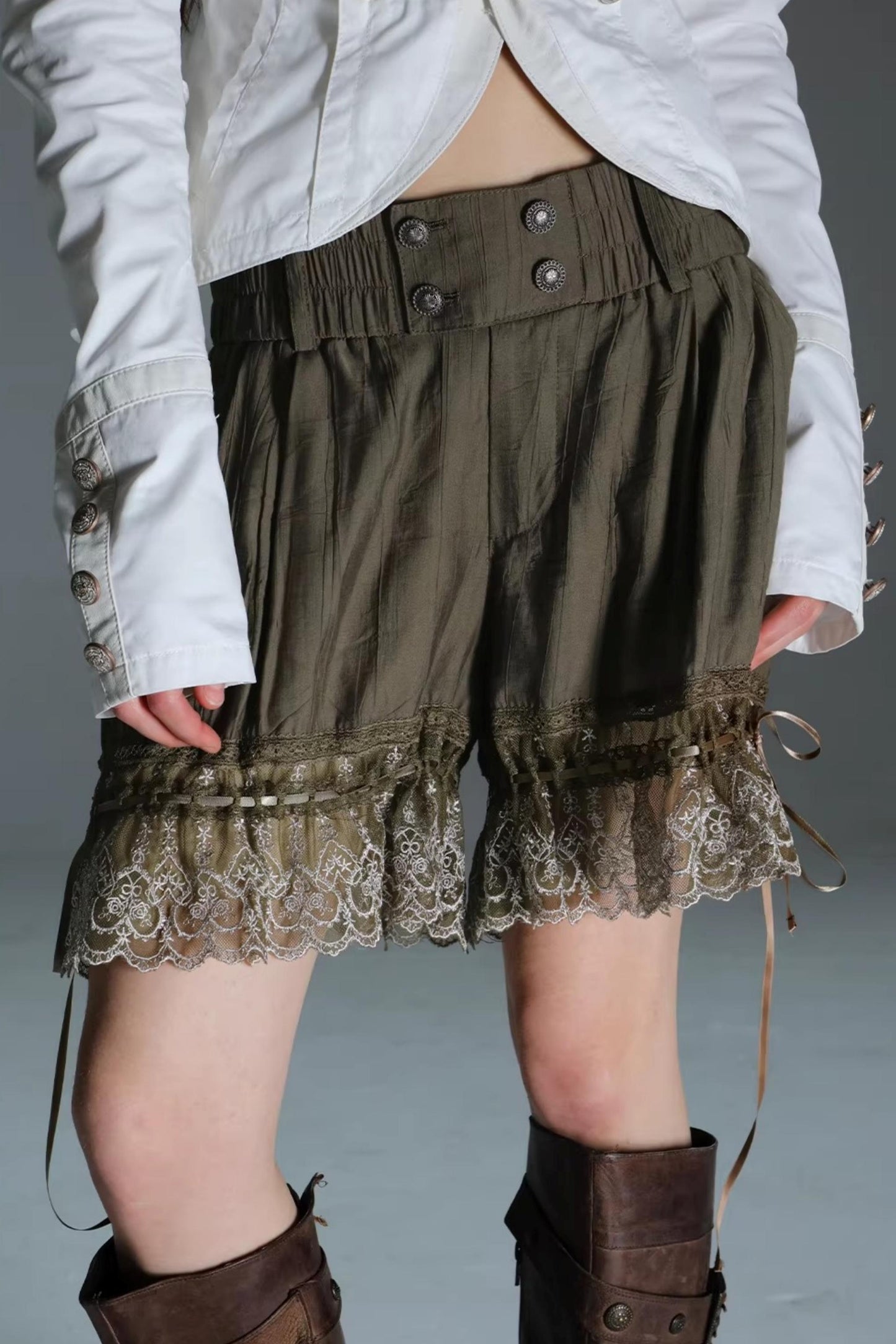 Retro Lace Bloomers Shorts