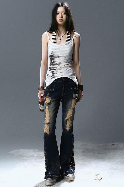 Layered Two-Tone Cami Top