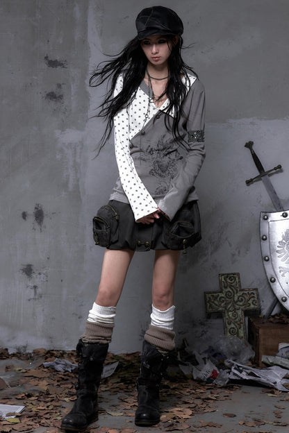 Vintage Striped Knitted Top