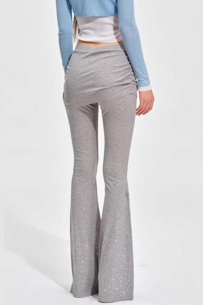 Glitzernde Strass-Strickhose