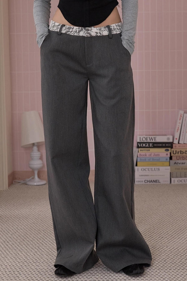 Retro Fit Lace Pants