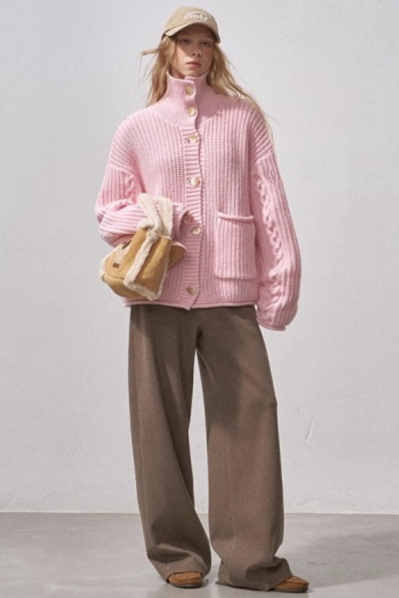 Wool Blend Scimitar Pants