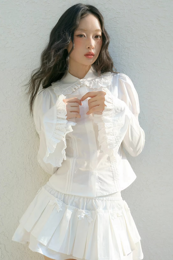 Lace Doll Collar Blouse