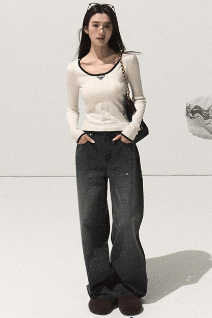 Wool Knit Slim Sweater