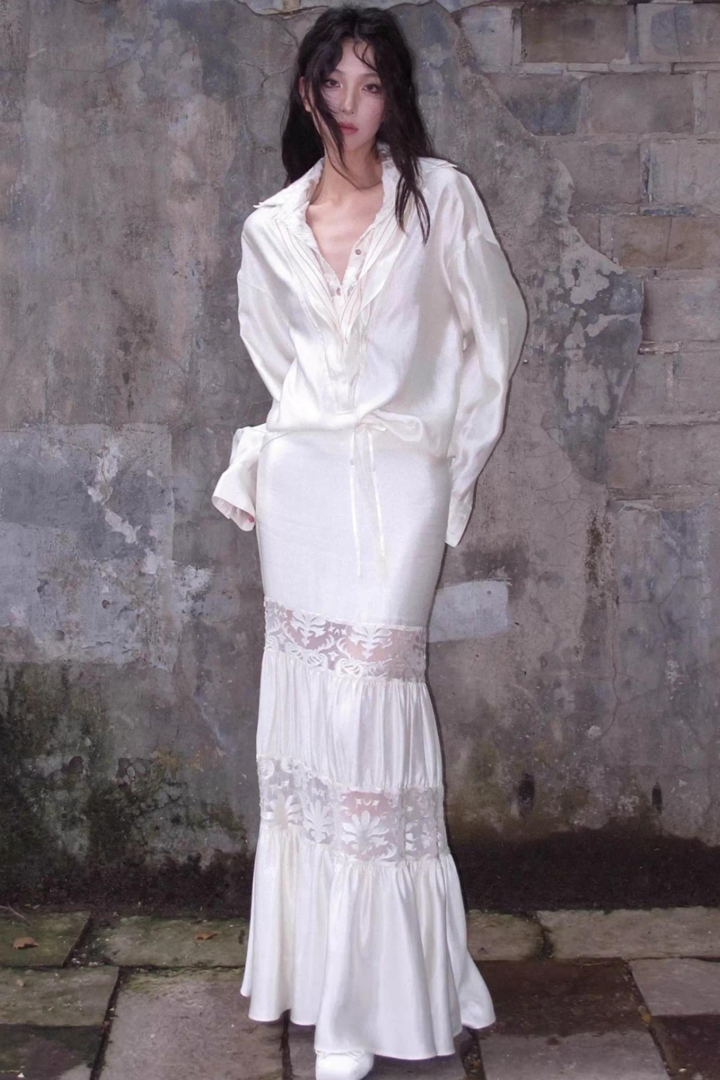 Patchwork Lace Mermaid Skirt