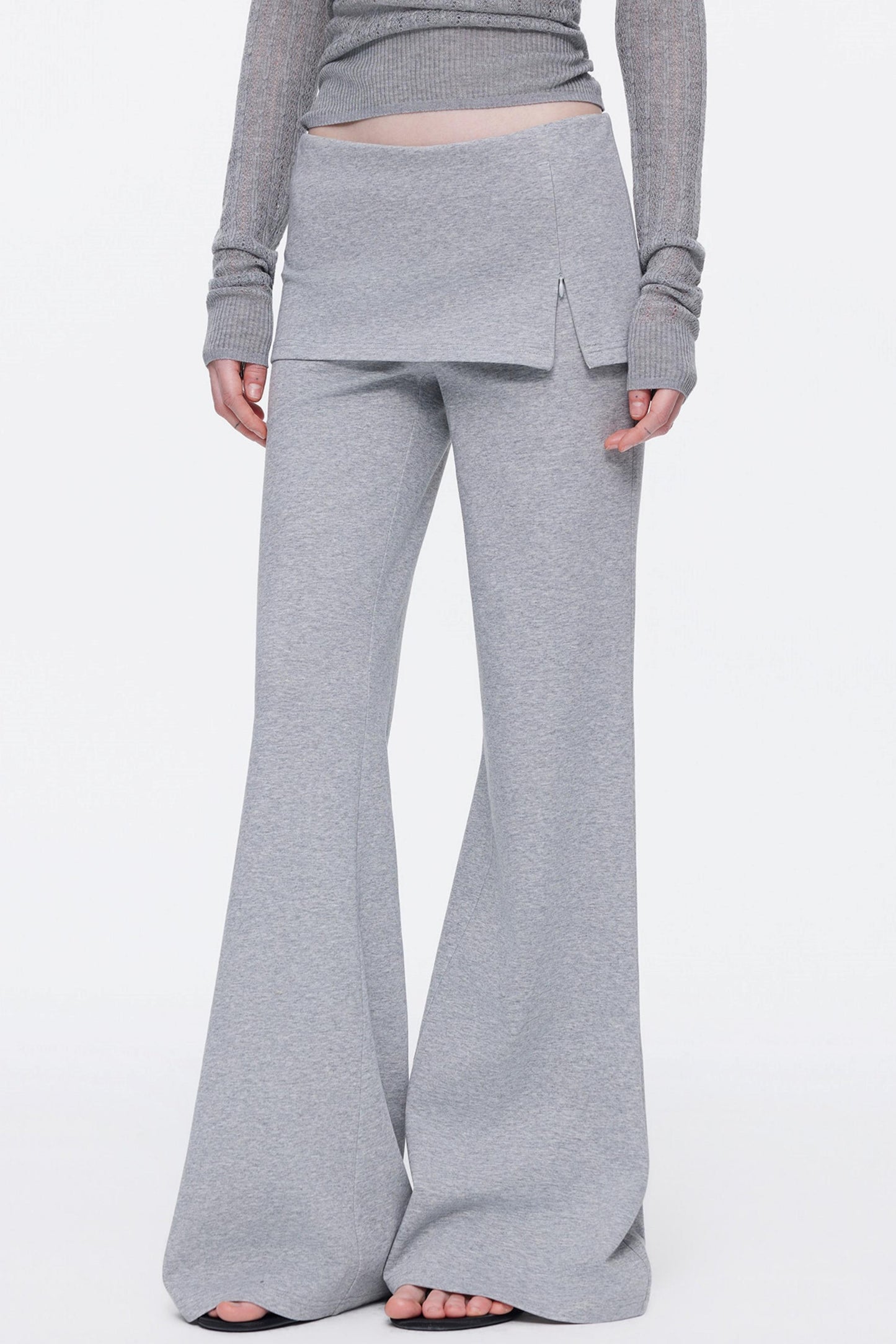 Skin-Friendly Knit Skirt Pants