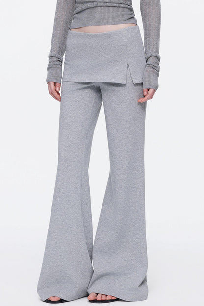 Skin-Friendly Knit Skirt Pants