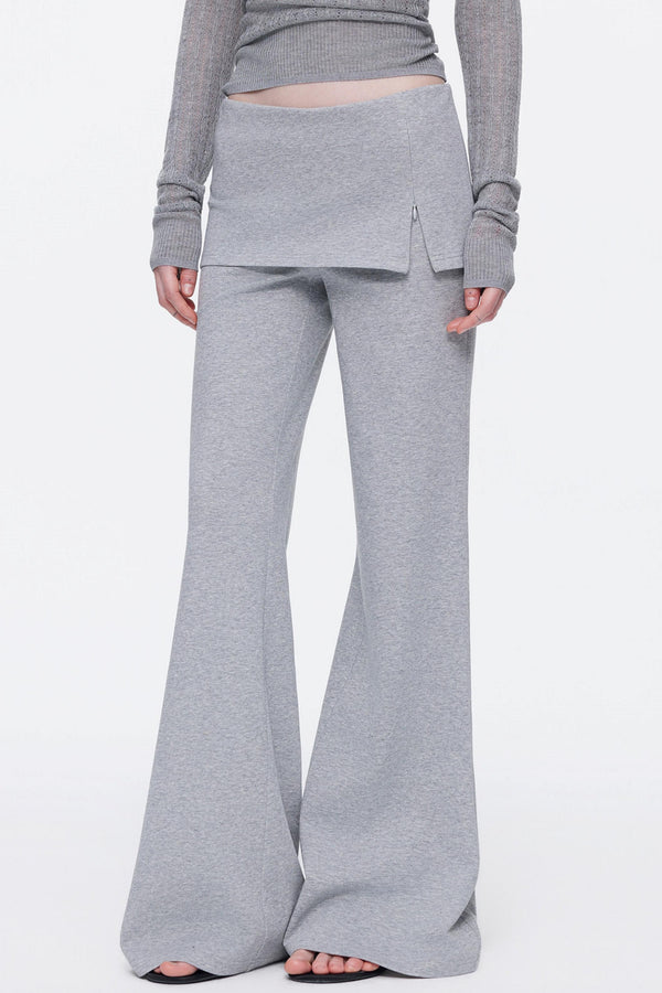 Skin-Friendly Knit Skirt Pants