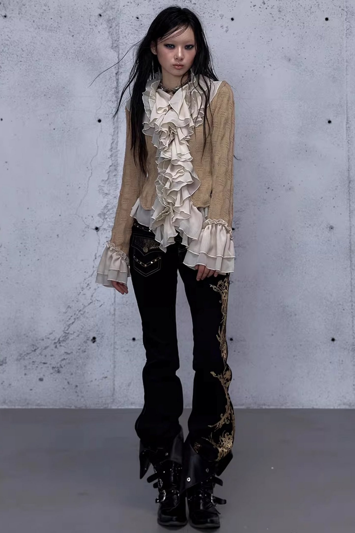 Retro Noble Chiffon Cardigan