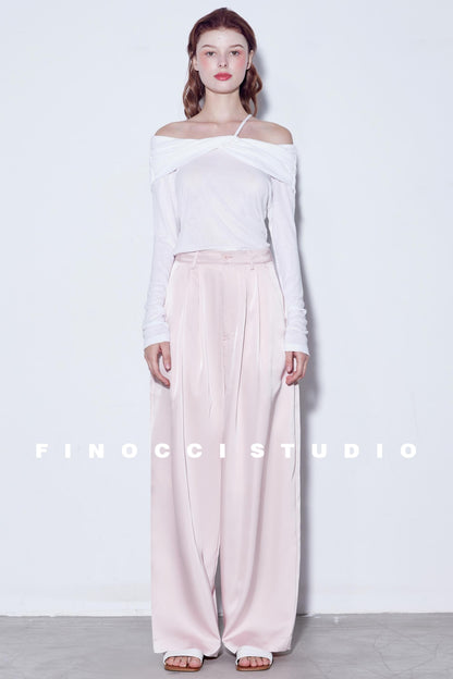 Breeze Pleat Wide-Leg Pants