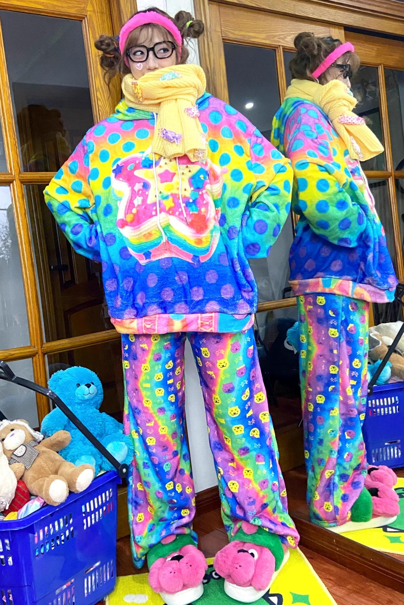 Cat Fleece-Lined Pants