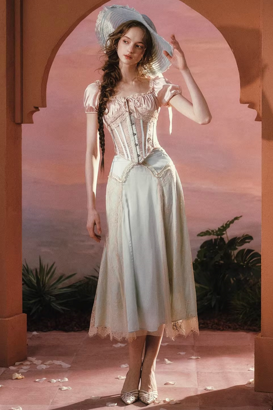 Lacemade Satin Corset Set-Up