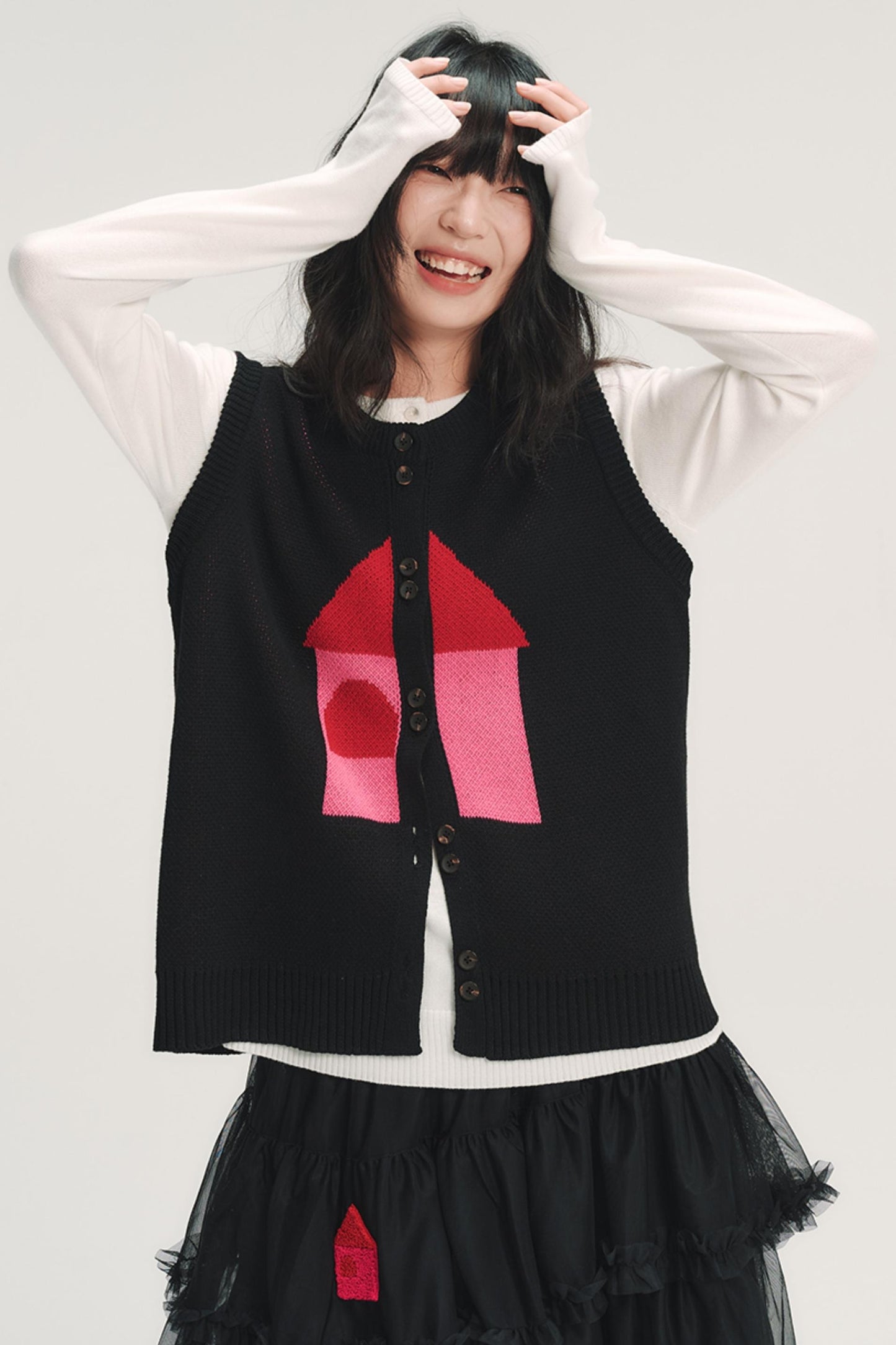 Red House Jacquard Wool Vest