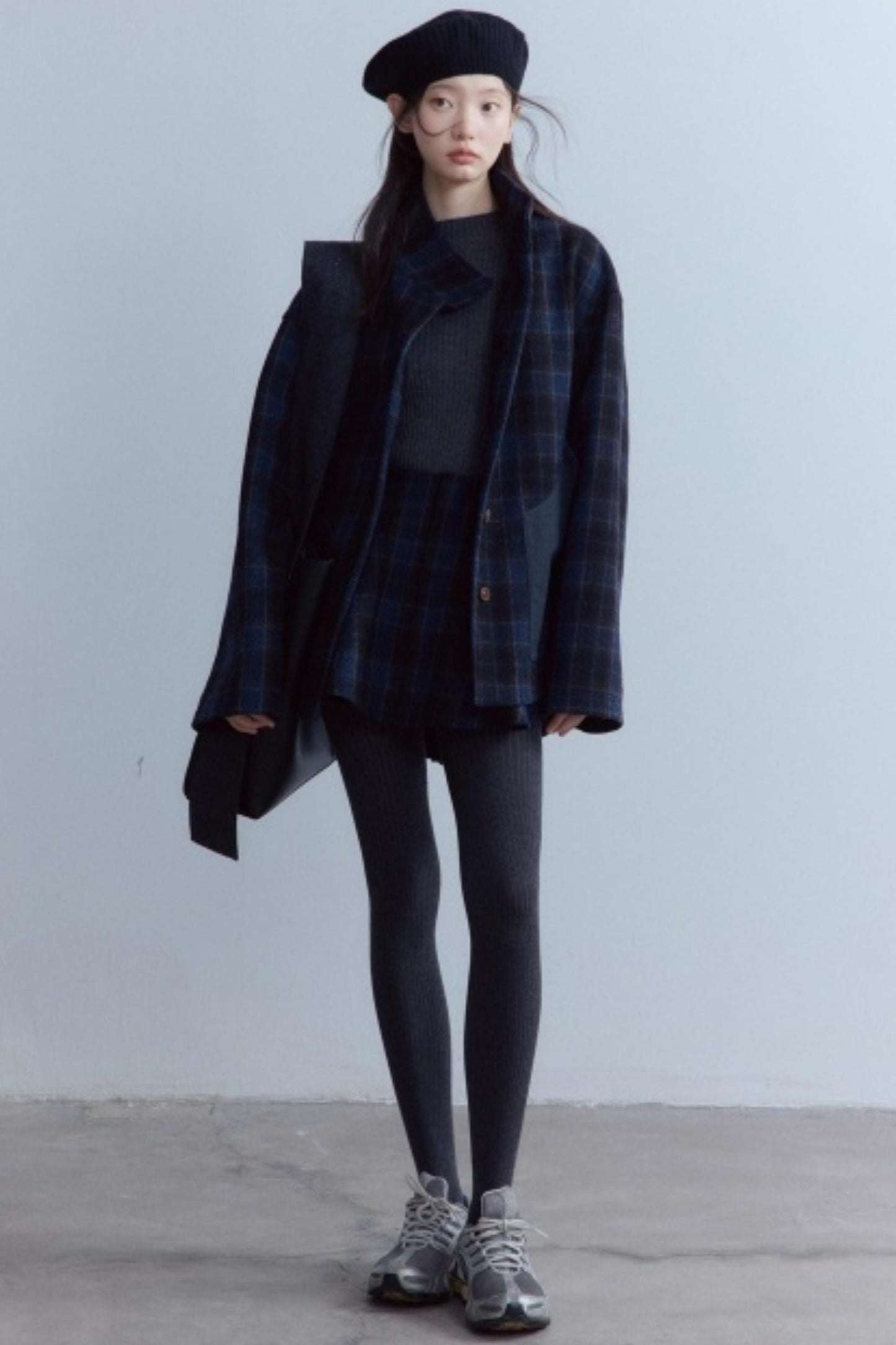 Scottish Plaid A-Hem Woolen Skirt