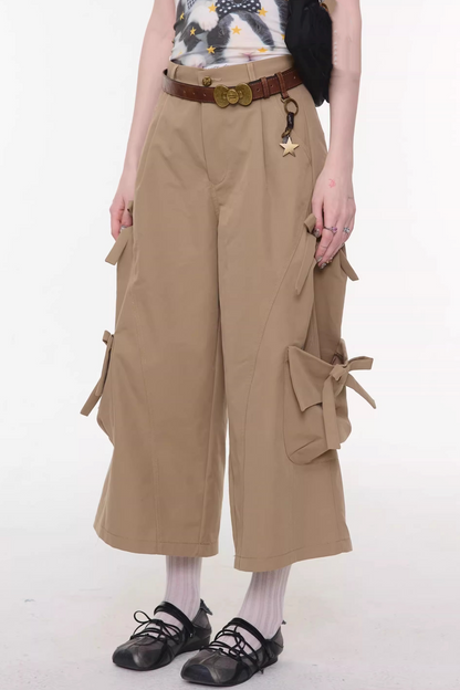 Forest Wanderer Khaki Cropped Pants
