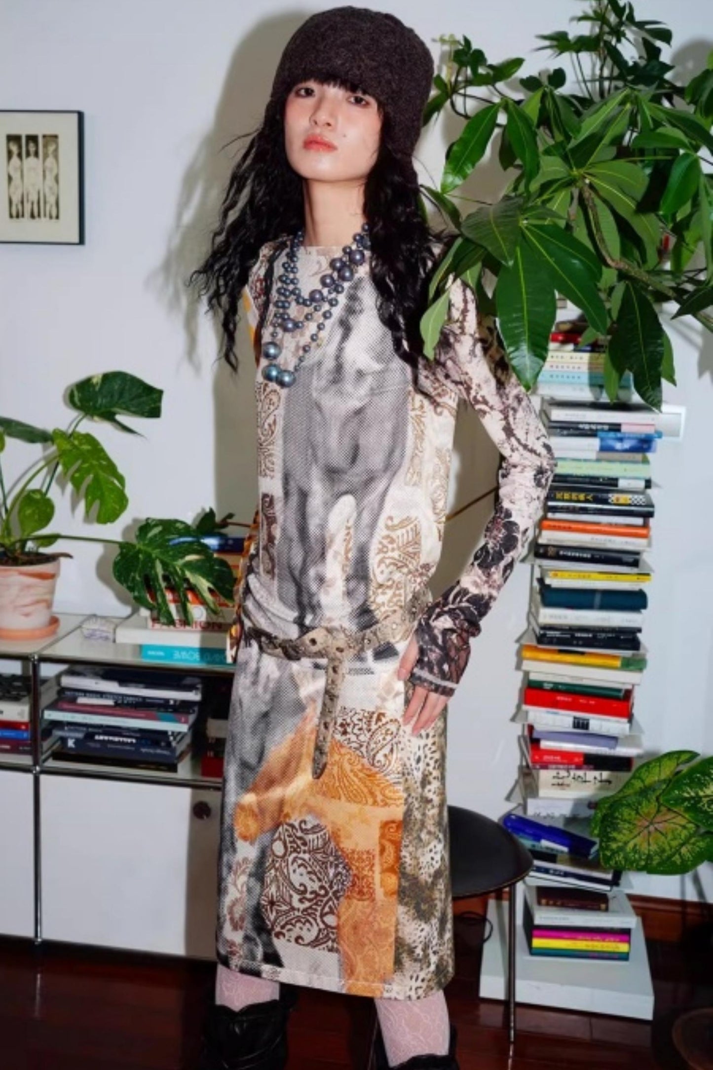 Autumn Niche Printed Sleeve Top