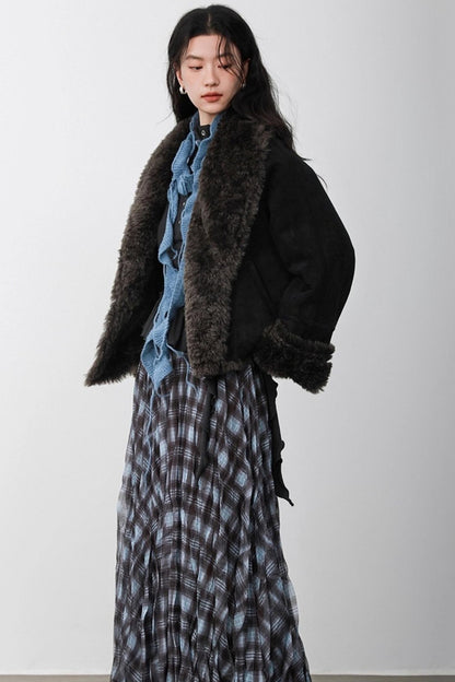 Black Velvet Suede Jacket