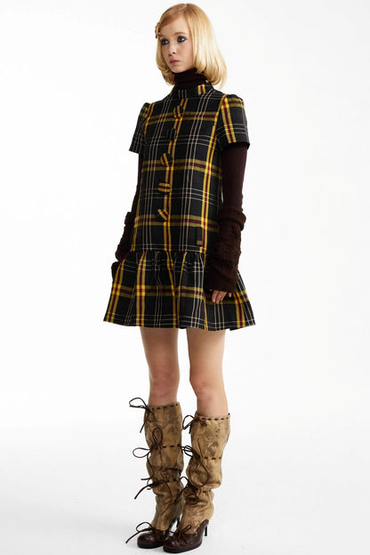 Fall Check Dress