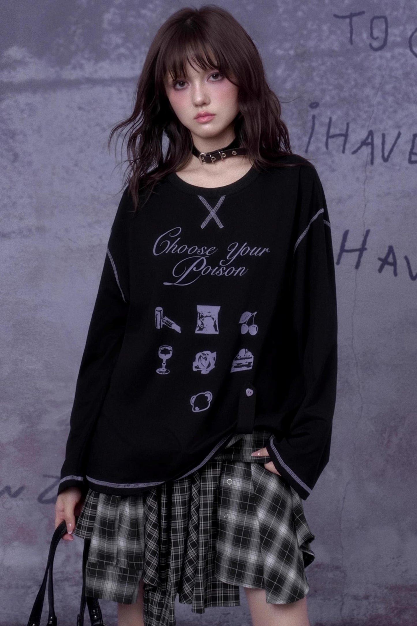 Deconstructed Street Plaid Skirt