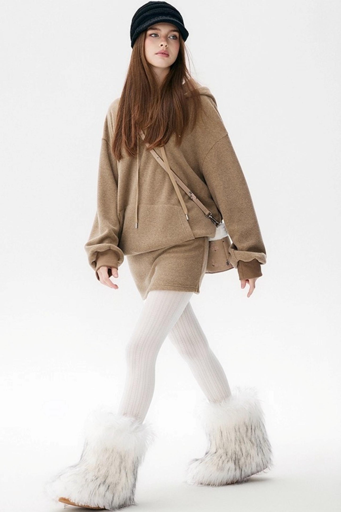 Smoky Winter Hoodie Skirt Set-Up