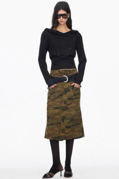 Slim One Shoulder Hoodie