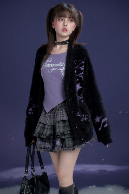 Black and Purple Desire Top