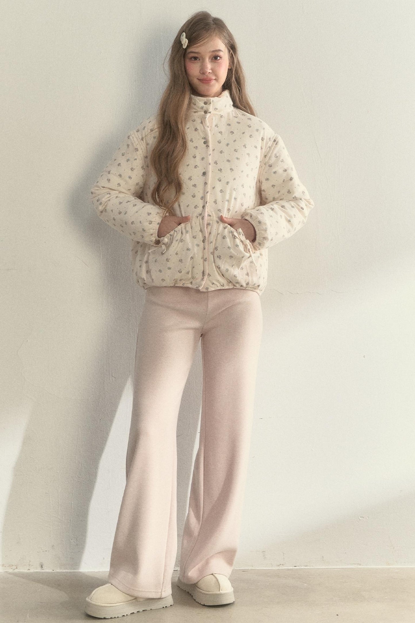 Sunset Floral Corduroy Jacket Set-Up