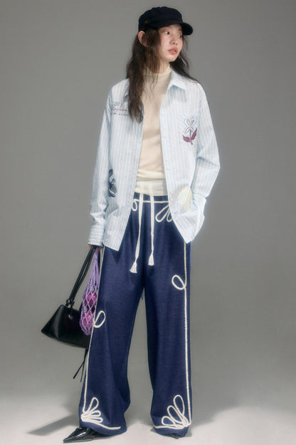 Flying Lily Striped Shirt