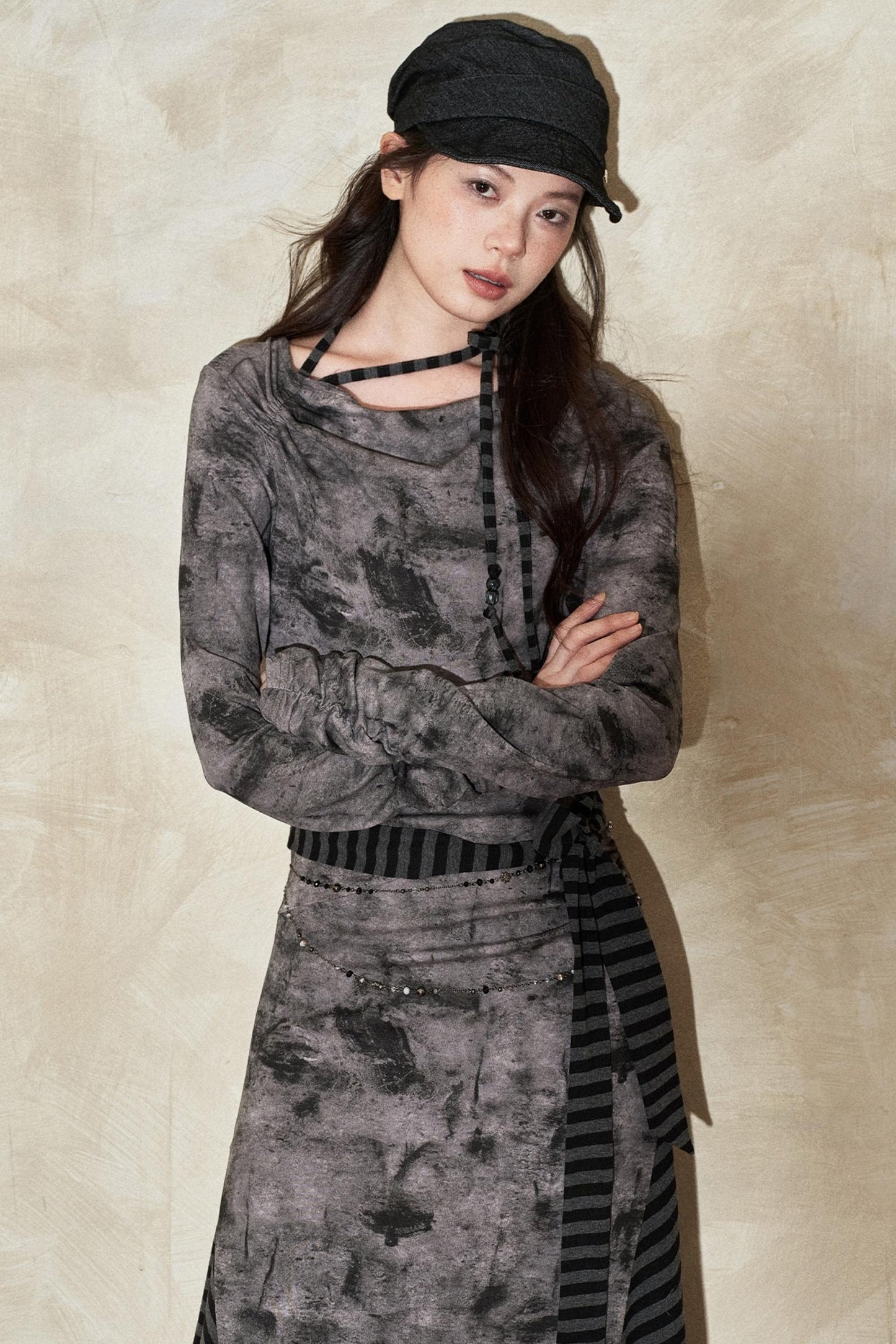 Gradient Patchwork Romantic Dress