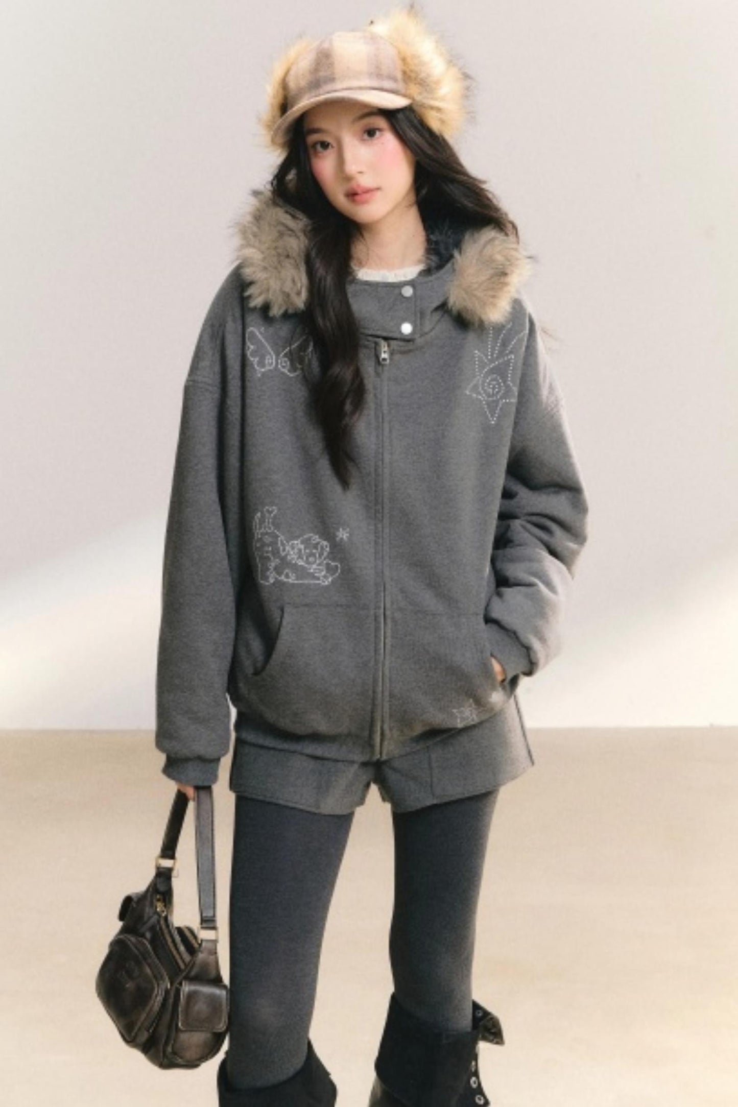 Glowing Sparkle Hooded Jacket