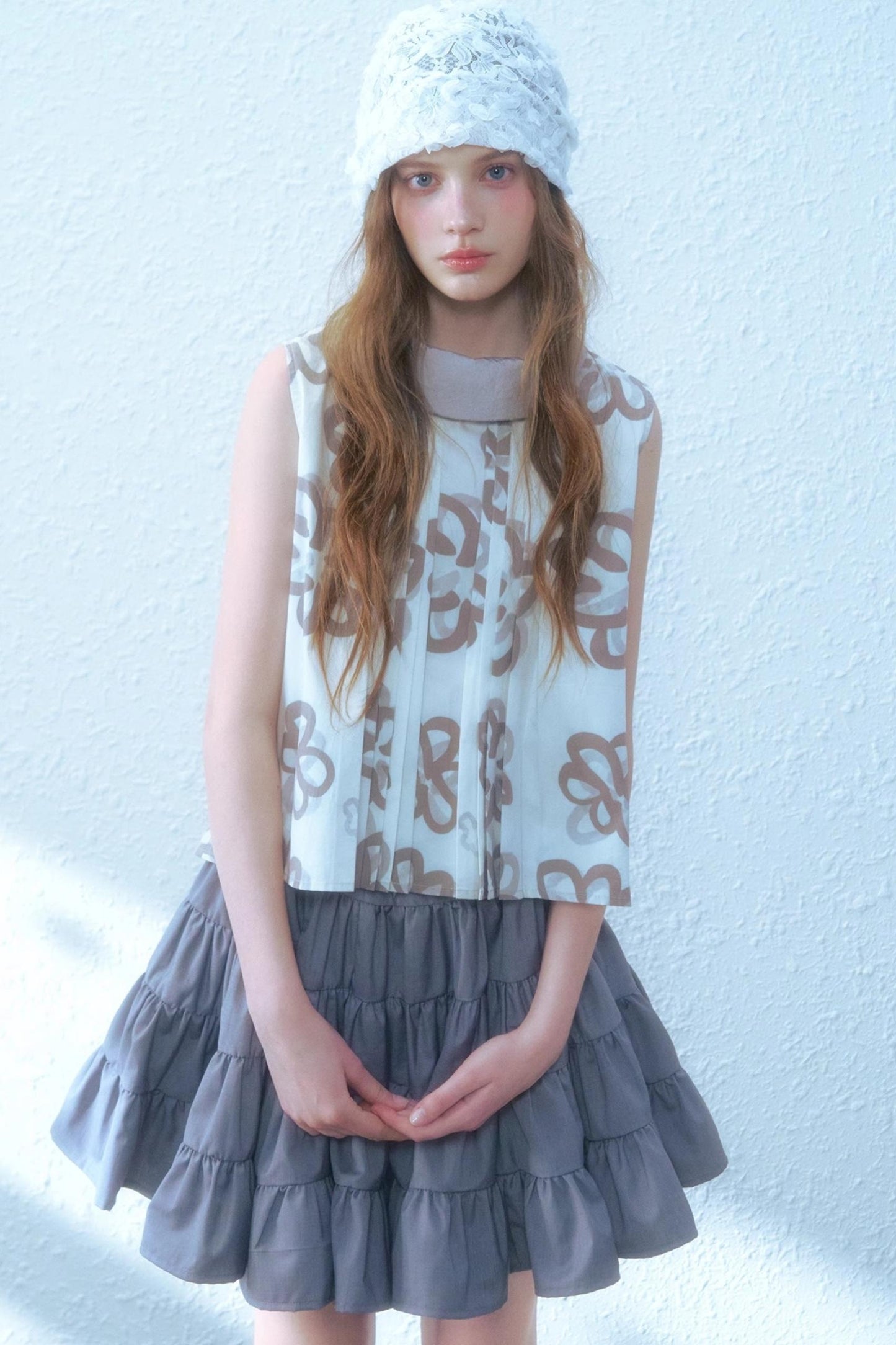 Floral Bow Back Blouse