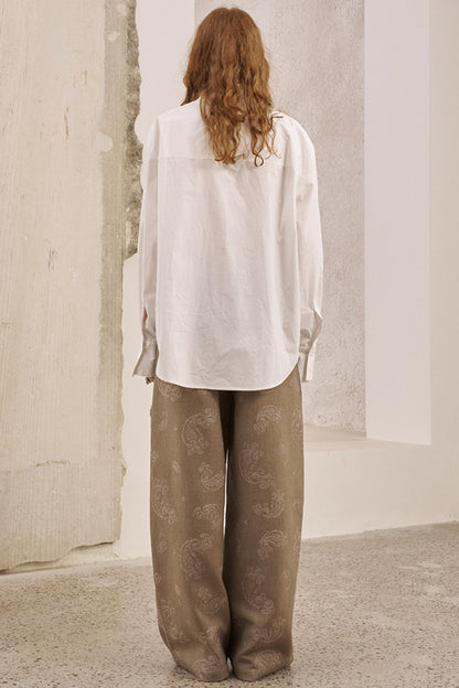 Front Lace Thin Cut-Out Shirt