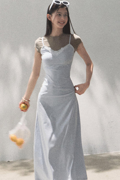 Chic Waist-Cinching Camisole Dress