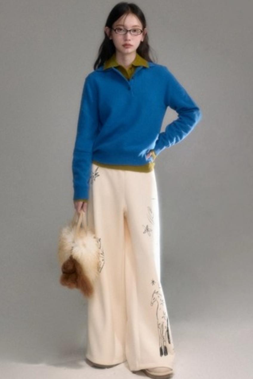 Niche Wool Polo Sweater