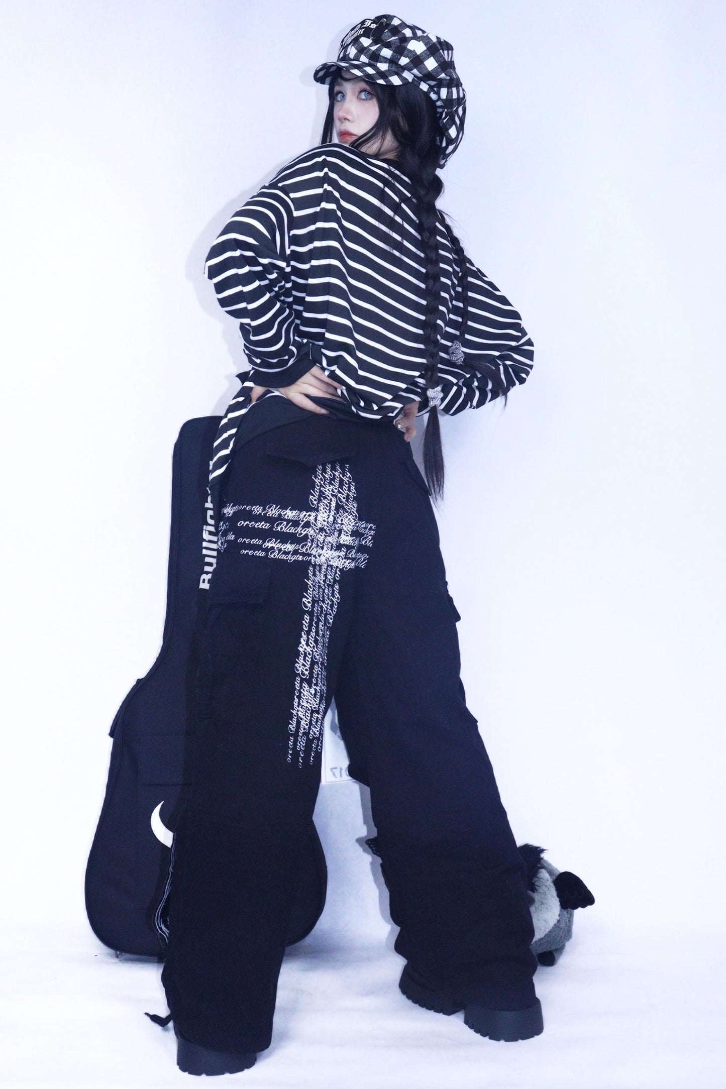 Punk Retro Denim Pants