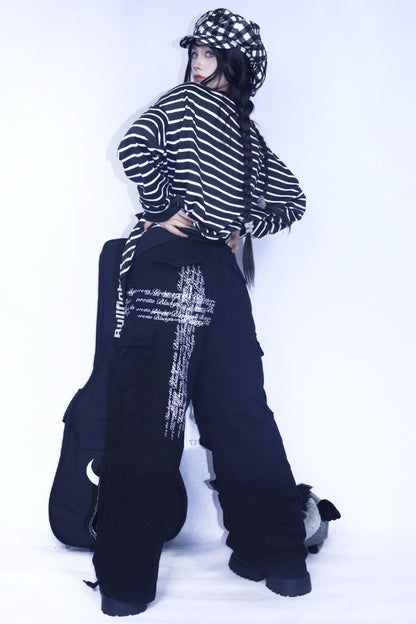 Punk Retro Denim Pants