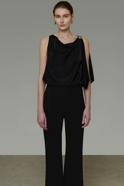 Elegant Black Flared Pants