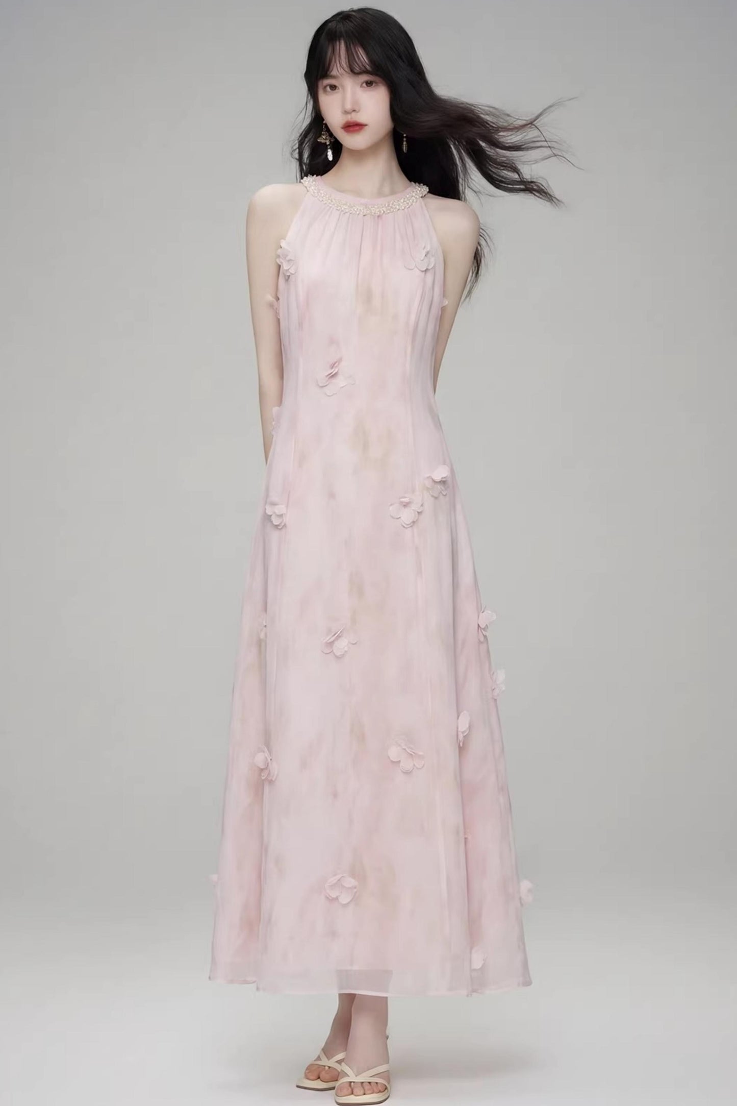 Three-Dimensional Floral Dress
