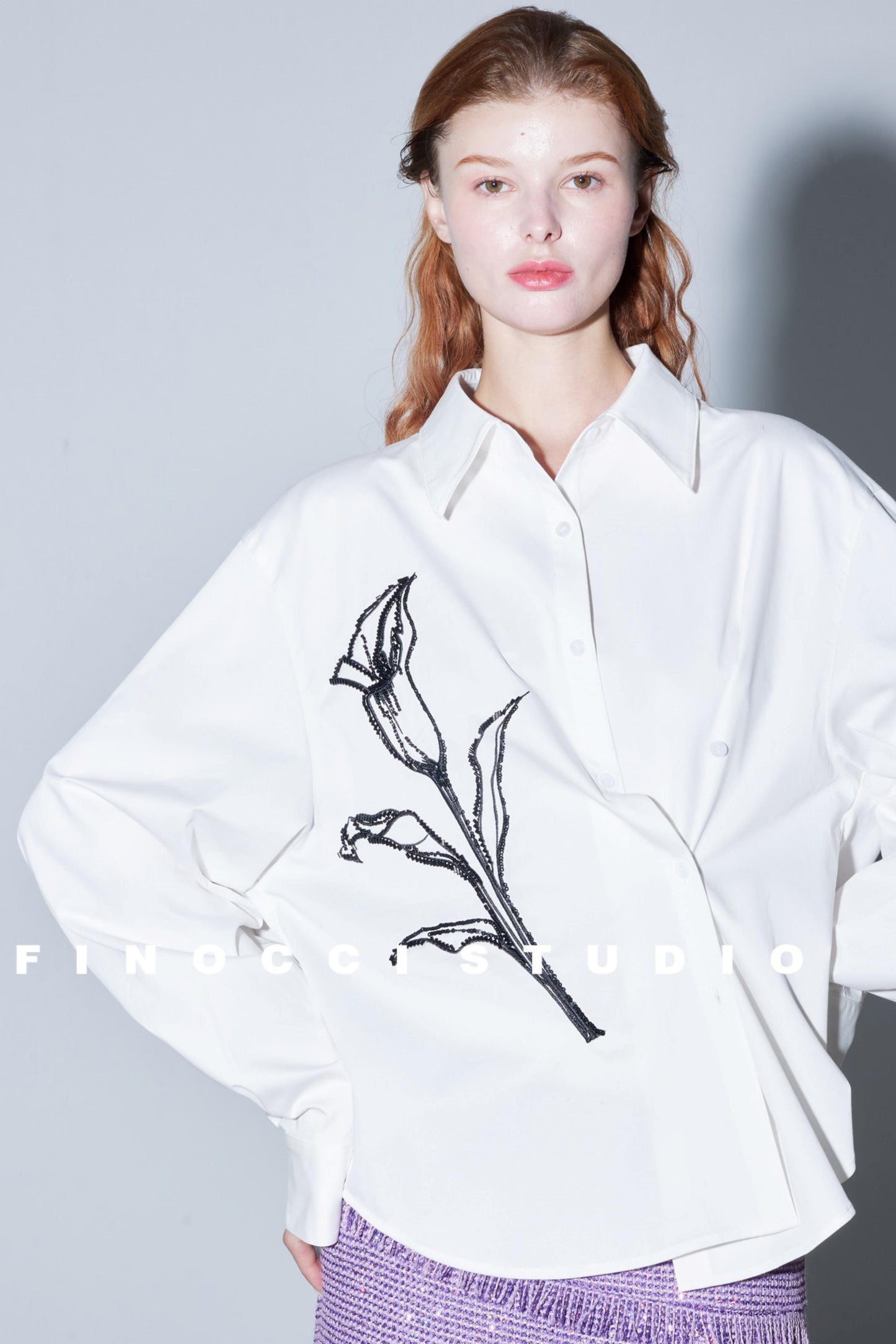 Sophisticated Hand-Embroidered Shirt