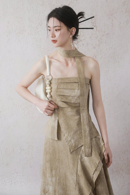 Oat-Dyed Lotus Leaf Ribbon Set