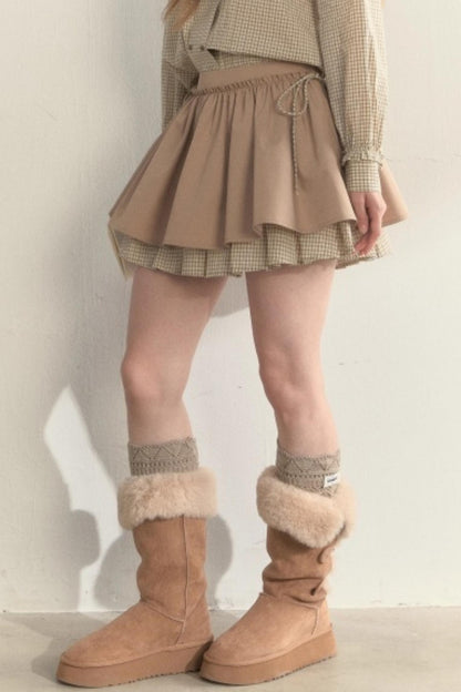 Retro Khaki Tutu Skirt